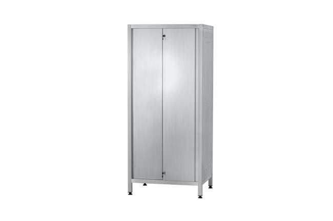 Шкаф кухонный ШЗКп - 1200*500*1800 "Profi Inox", двери-купе, 3 сплошные полки, без к-та замков